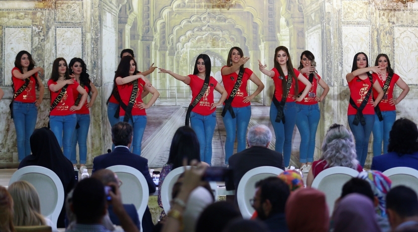 Participants wait for judges to determine the winner of Miss Iraq during the final round of judging in Baghdad, Iraq, May 25, 2017. (Photo: Reuters)